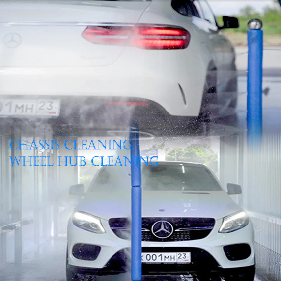 360 Intelligent Automatic Control Touchless/Contactless Vehicle Cleaning/Washing Electric Machine Car Wash with LED Lighting