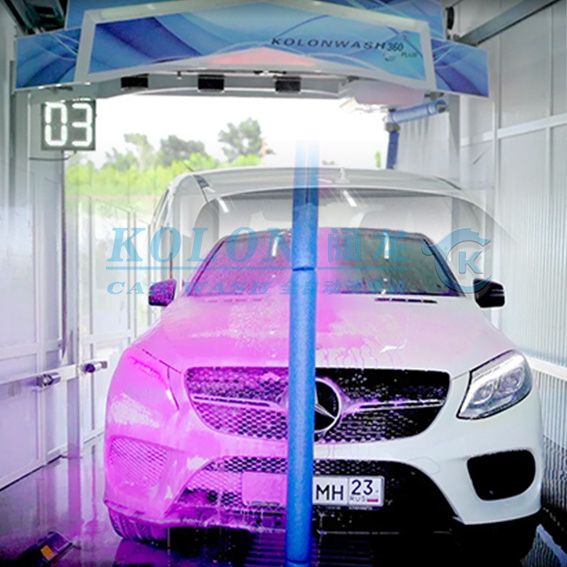 360 Intelligent Automatic Control Touchless/Contactless Vehicle Cleaning/Washing Electric Machine Car Wash with LED Lighting