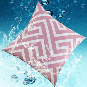 Outdoor Throw Pillow Covers for Patio Furniture, Geometric Boho Waterproof Pillow Cases for Couch Garden Tent/