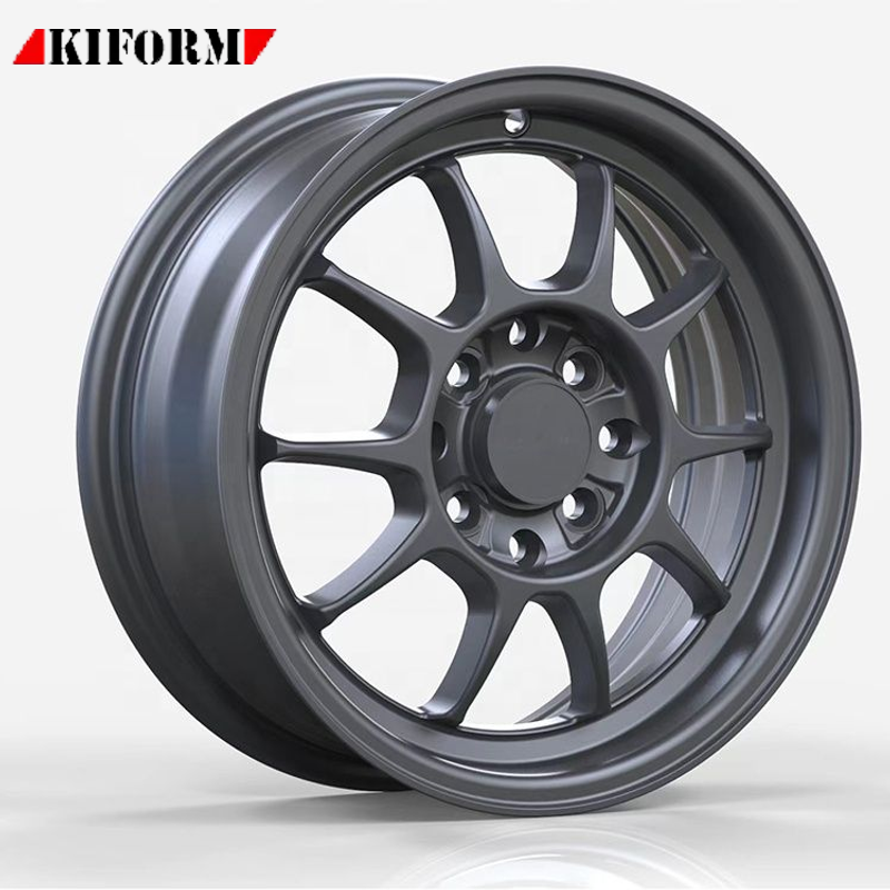 New design sport racing 4x100 passenger car alloy mag  wheels 14 inch