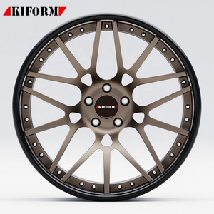 High quality rims 4 5 6 holes 2 piece full size 16-26 inch forged alloy wheel