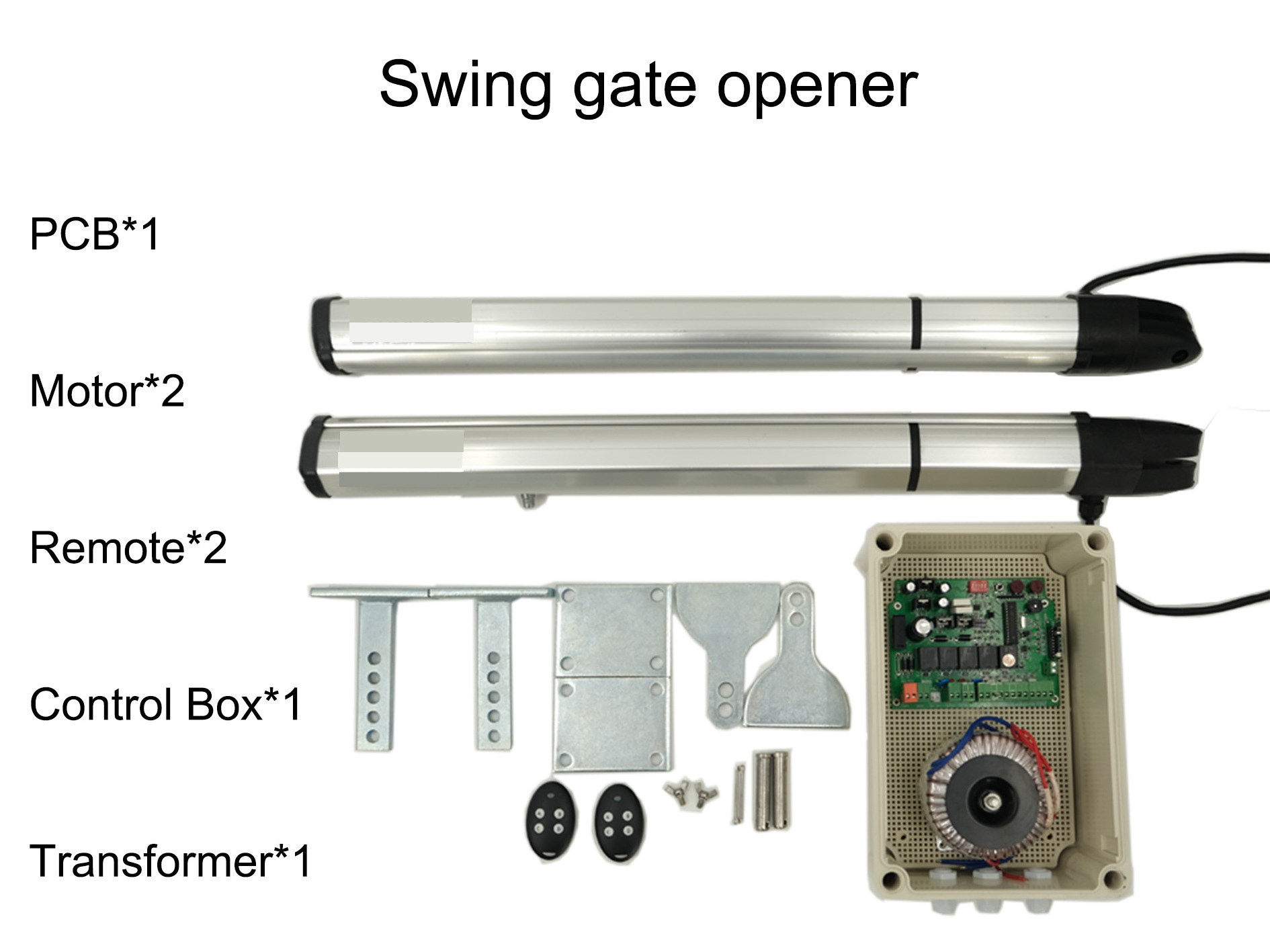 2024 High Quality DC 24V Input Smart Automatic Dual Swing Gate Operator Modern Design Gear Motor Swing Gate Villas Wholesale