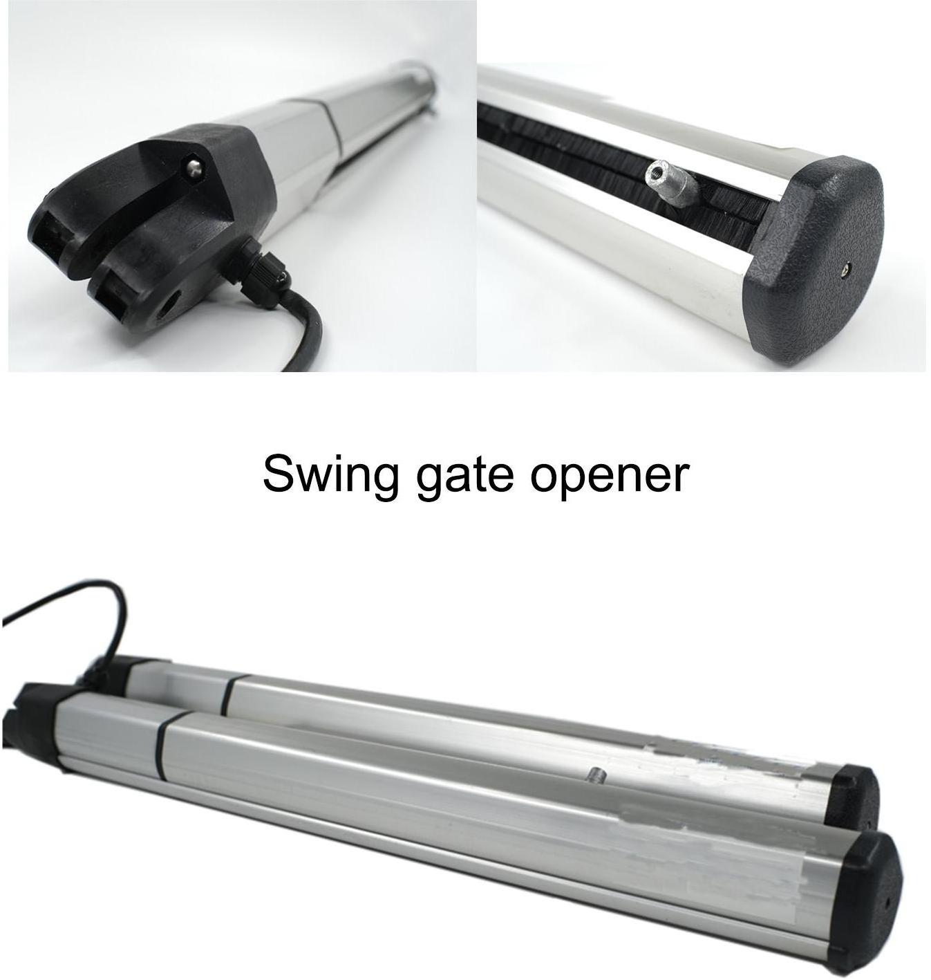 2024 High Quality DC 24V Input Smart Automatic Dual Swing Gate Operator Modern Design Gear Motor Swing Gate Villas Wholesale