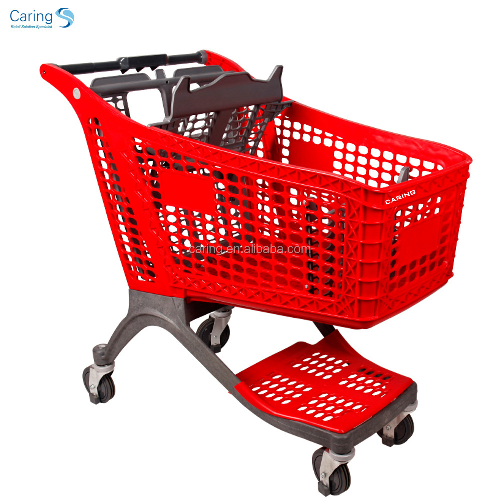 Fashion Design Retail Grocery Store Plastic Supermarket Shopping Trolley