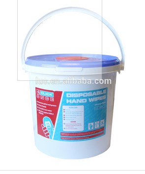 Industrial Wipes Solvent textured Wipes Heavy Duty Wet Wipes in big bucket