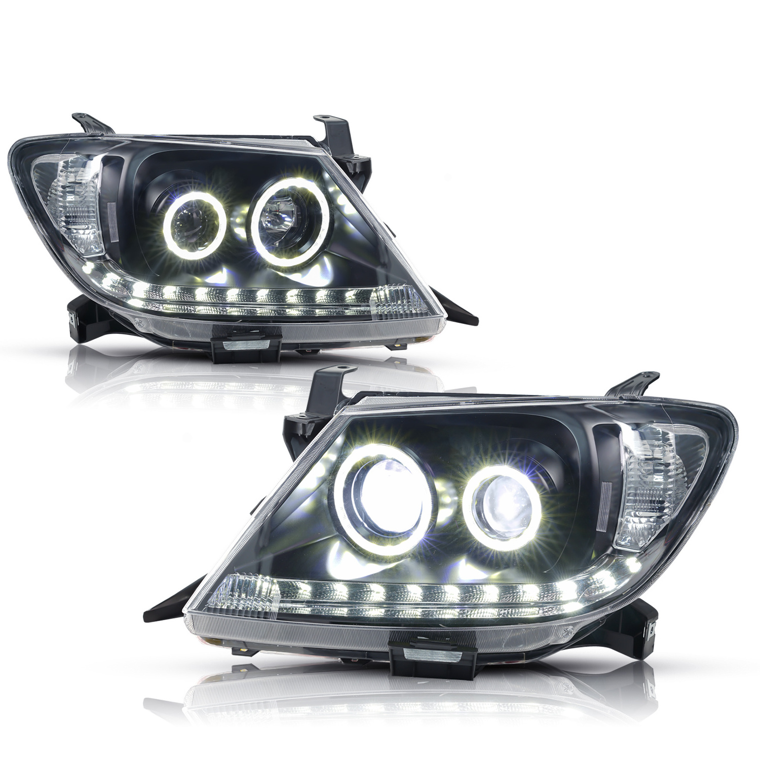 Archaic Led Car Front Lamp DRL With High Beam Low Beam Head Lamp For Toyota Hilux Vigo Revo Rocco 2005-2011 Headlights