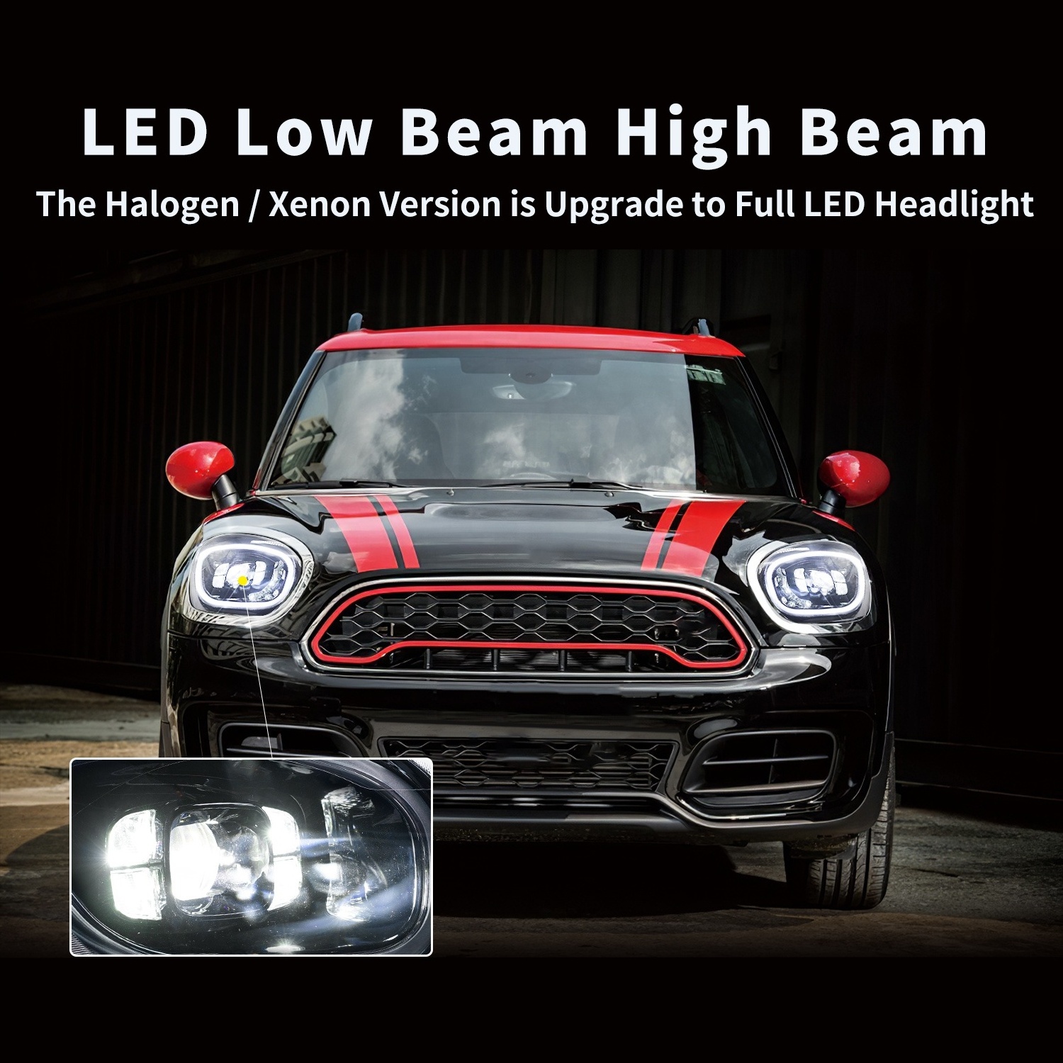 Archaic Manufacturer R60 Front Light LED Sequential Compatible 2010-2016 Countryman John Cooper Works Headlight For BMW Mini R60