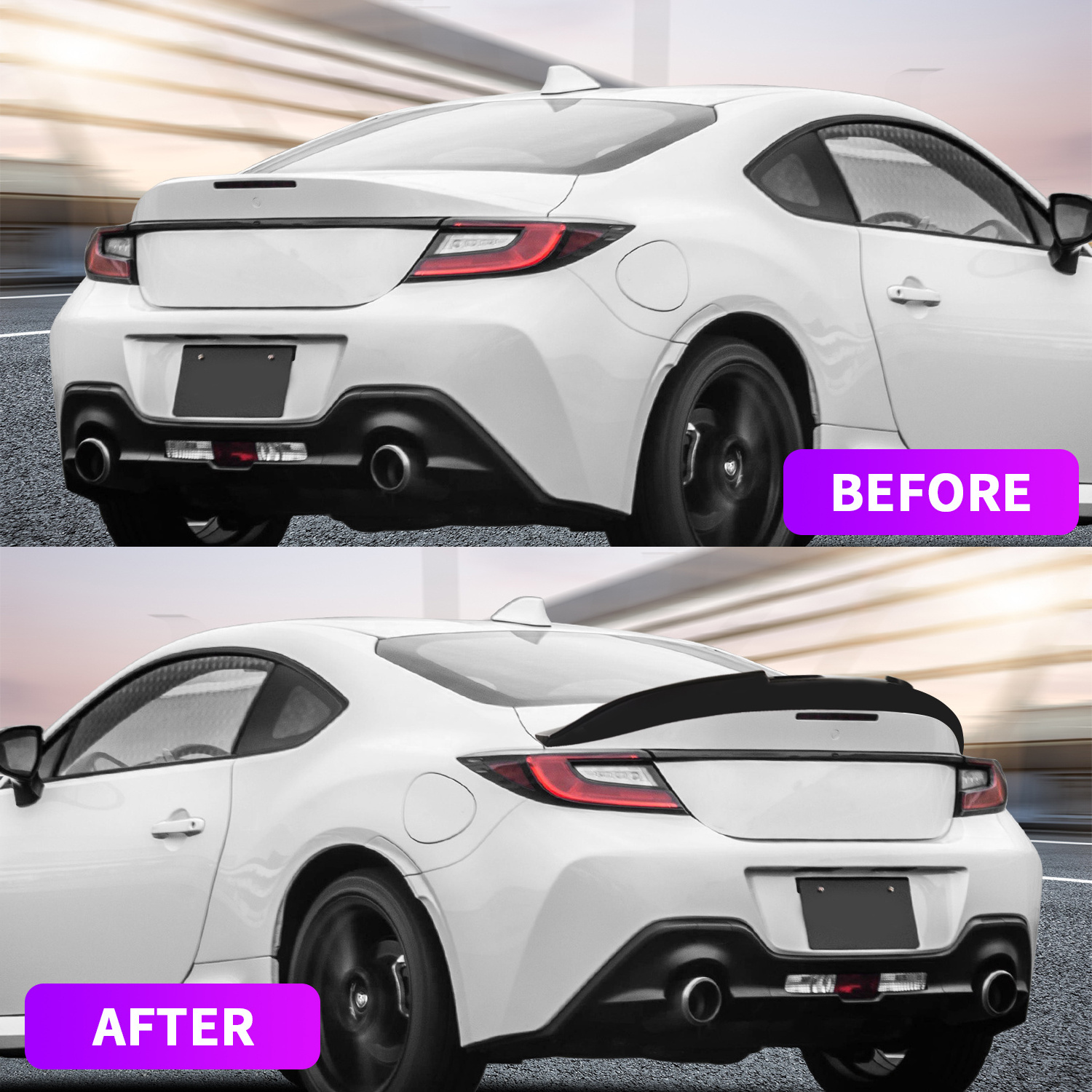 Archaic Modified Rear Roof Tail Wing Spoiler 86 ABS Body Kit For Toyota GT86 GR86 Subaru BRZ Spoilers 2021-UP