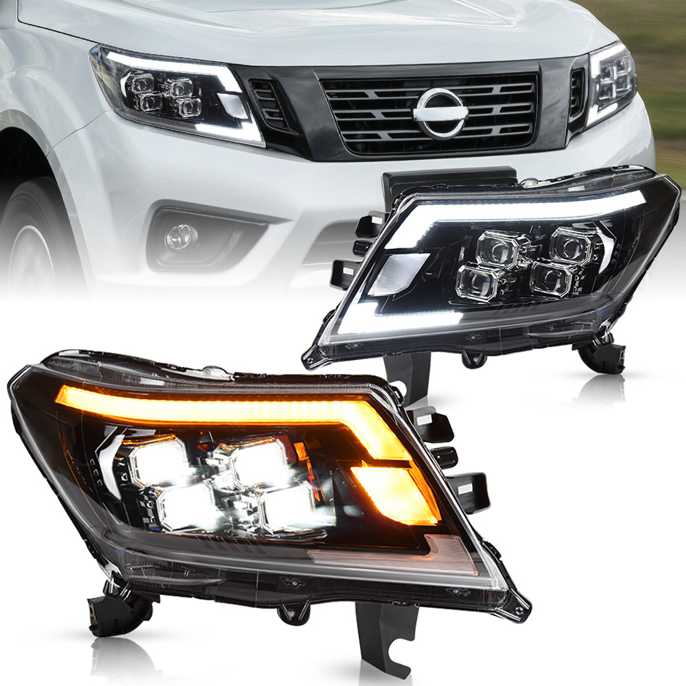 Archaic Factory Car Led Head Lamp With DRL Sequential Turning Signal For Nissan Navara Np300 2015-2020 Plug and Play Headlight