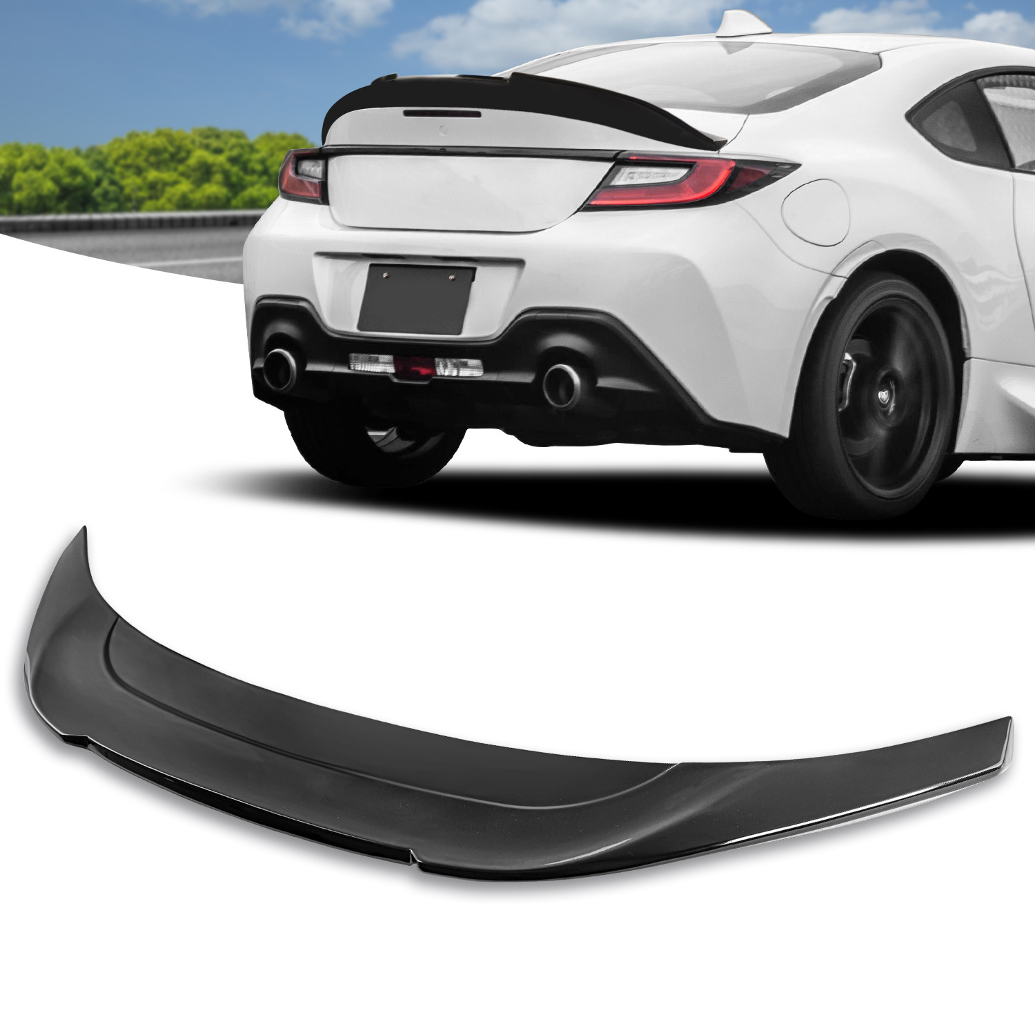 Archaic Modified Rear Roof Tail Wing Spoiler 86 ABS Body Kit For Toyota GT86 GR86 Subaru BRZ Spoilers 2021-UP