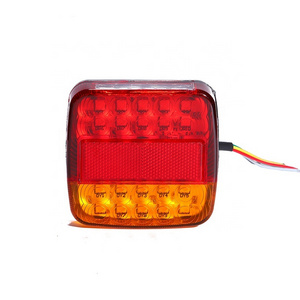 12V Taillight Turn Signal Indicator 26 LEDs Tail Light Car Number Plate Light Rear Reverse Brake Stop Lamp Trailer Truck Caravan