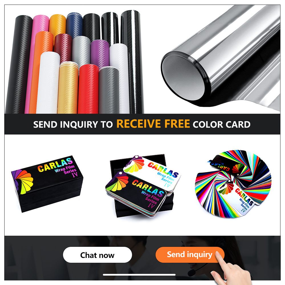 Carlas 1.52*17M/Roll PVC Metallic Car Wrap Roll Vinyl Stickers Auto Car Wrap Vinyl Film Stickers Wrap Car Vinyl