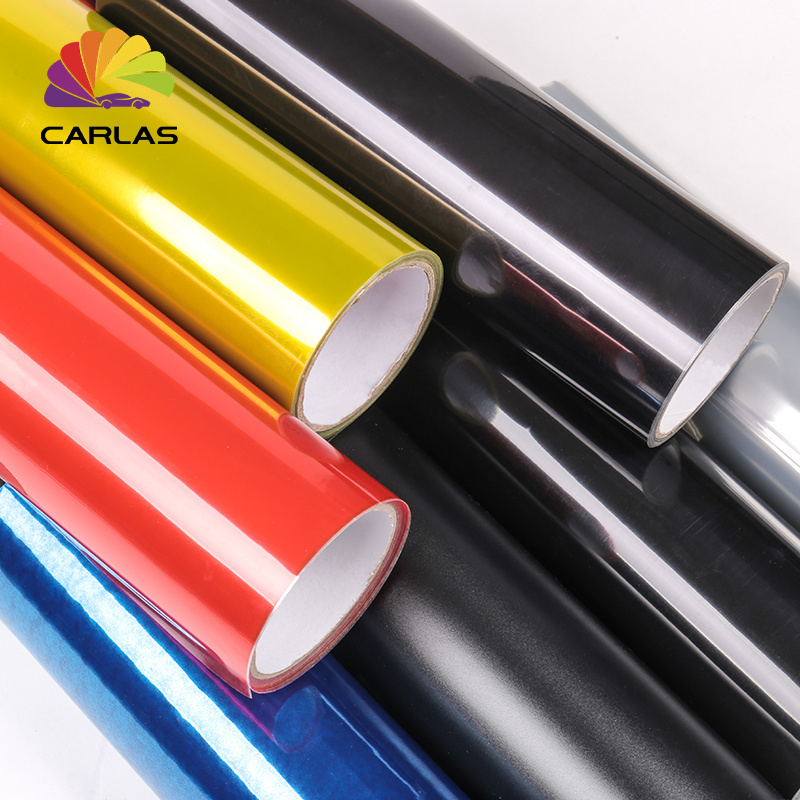 Carlas PVC High Light Transmission Car Led Headlights Sticker Lamp Vinyl Film Headlight Tint Film Car Lamp Film