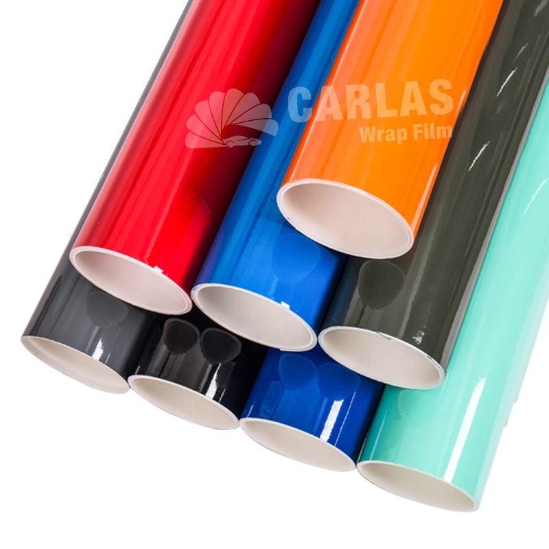 Glossy Self-adhesive Candy Waterproof Removable Air Bubble Free Car Wrap Film Used Car Wrapping Vinyl Stickers