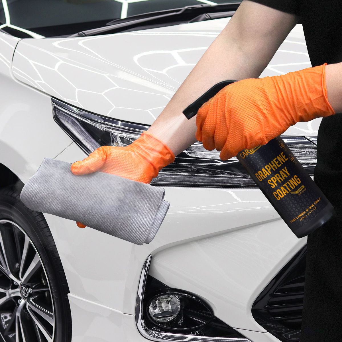 Multi-Function 12H Nano Super Wax Shine Hydrophobic Car Ceramic Coating Spray