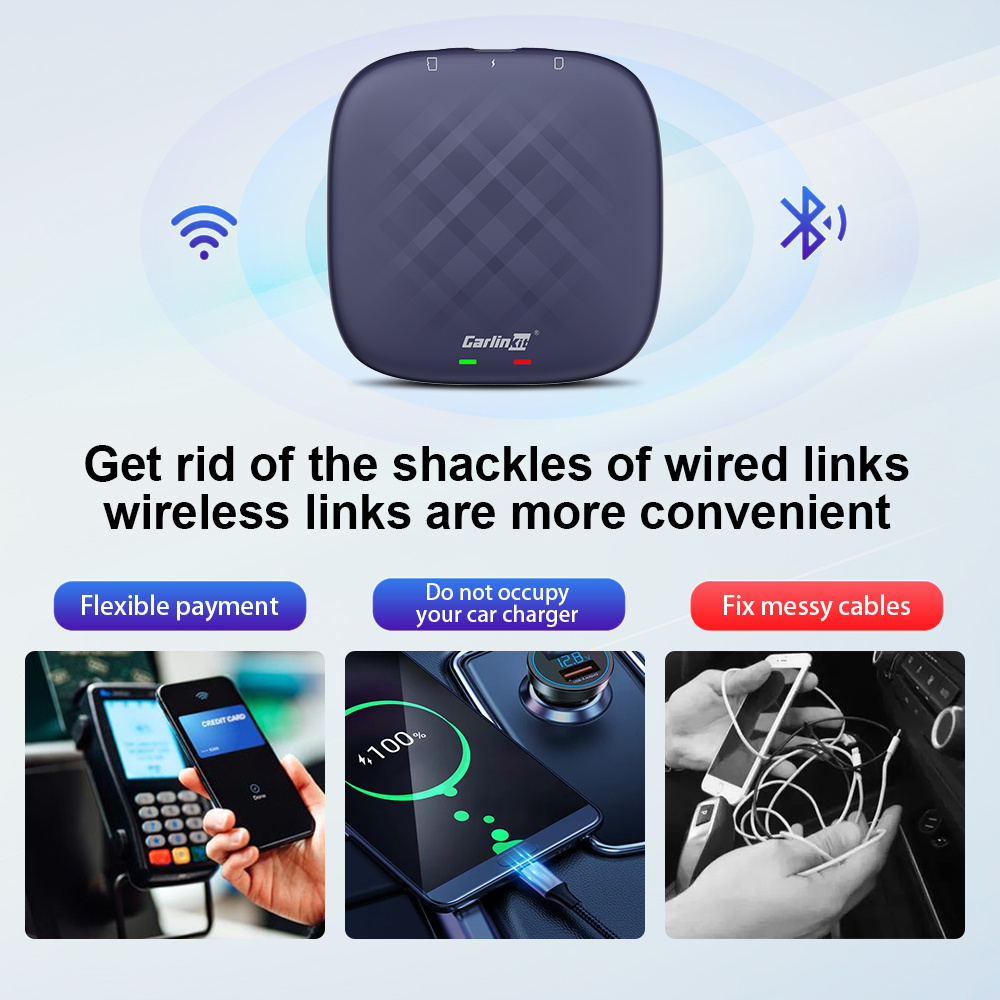 Carlinkit 4G 64GB wireless Carplay Smart Box Adapter Android Auto 13 QCM6125 Ai Box Carplay ai iptv usb dongle youtube netflix