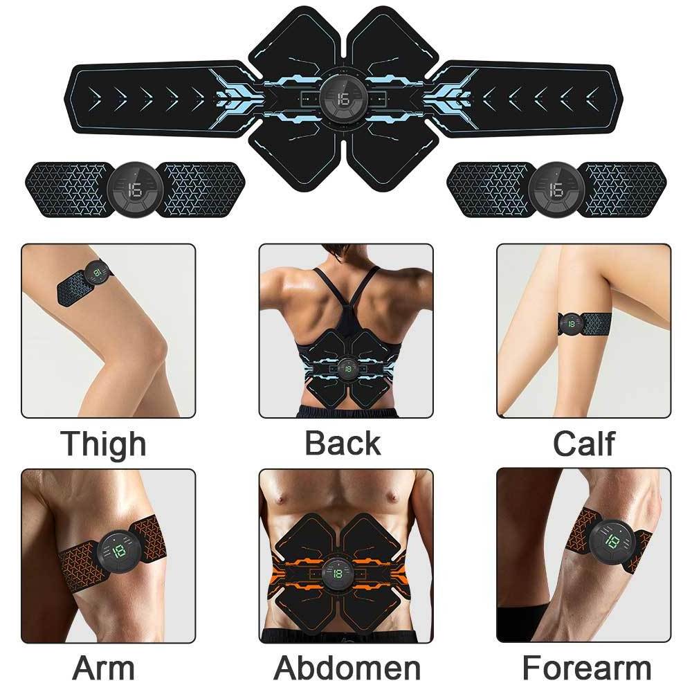 Abs Stimulating Waist Slimming Toning EMS Abdominal Muscle Stimulator Toner Abdominal Trainer Fitness Electric Fat Burner Belt