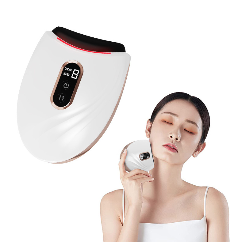 Electric Red Led Light Heat Therapy Tool Gua Sha Scraping Massager Facial Whitening Device Face Sculpting Tool Beauty Equipment