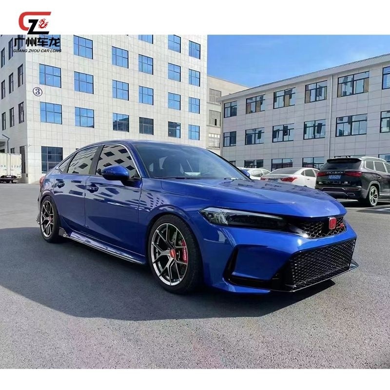 Hot selling Type-R style Car Bumpers Front Bumper with Grille For 11th Generation Honda Civic 2022 Body Kit