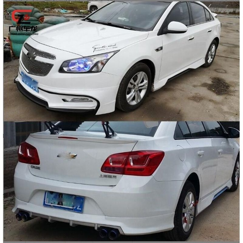 Factory direct ABS Material Classic style Car Bodykit For Chevrolet Cruze 2015 Front Lip Rear Lip Side Skirts Car Bumper