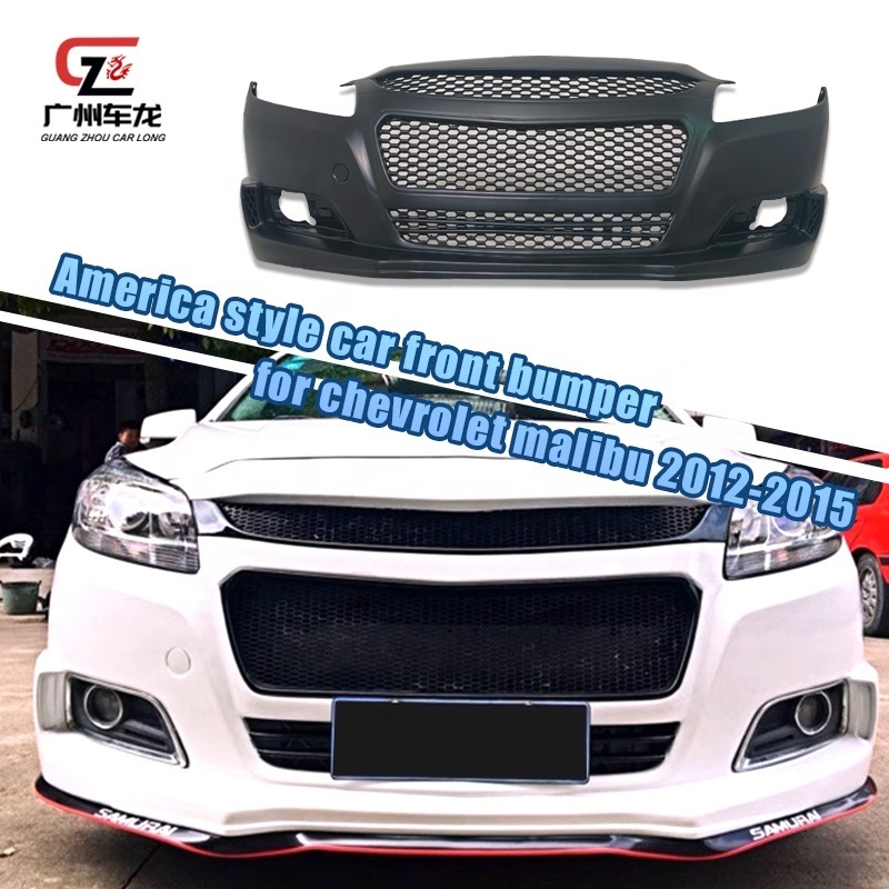 Conversion America Style Bumper Kit with Fog Lamp for Chevrolet Malibu 2012-2015 Front Facelift Bumper Car Parts Body Kit