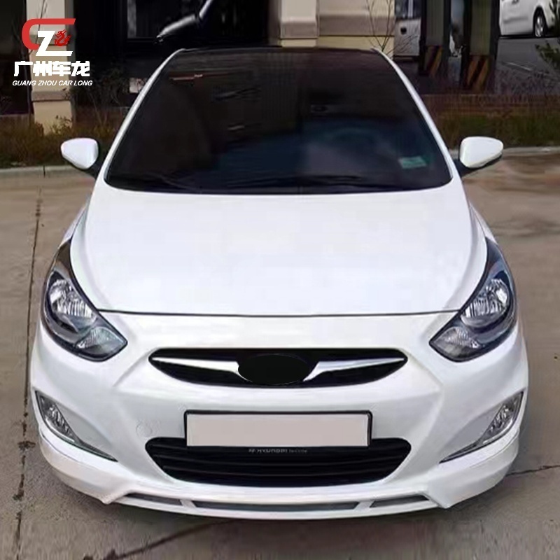 Car body kit For Hyundai Accent 2011 2012 Front lip Side Skirt Rear lip Exterior Kits Assembly Accessory Auto Covering Systems