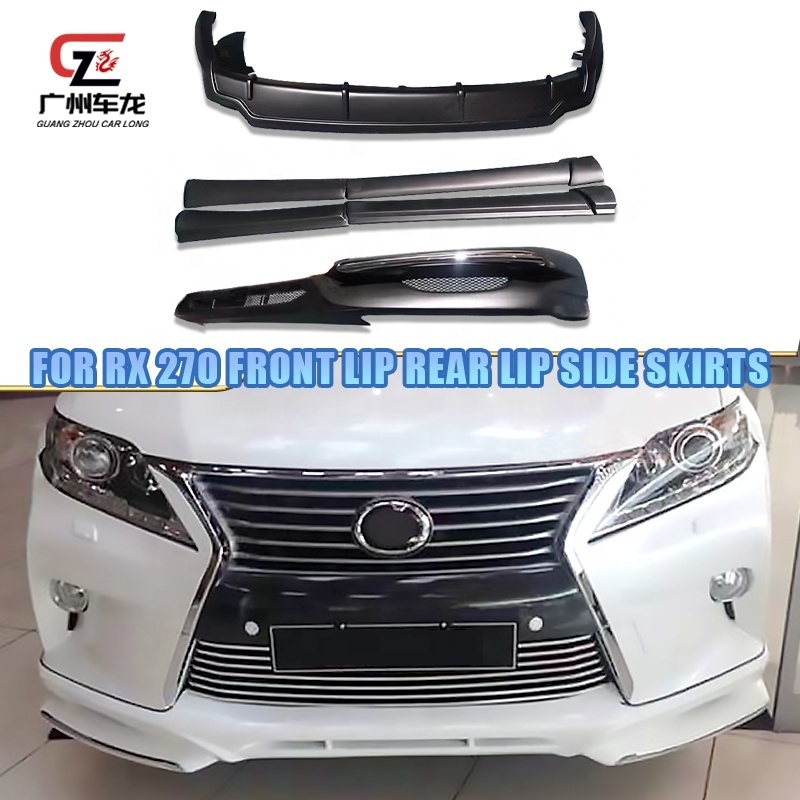 Car bodykit For Lexus RX270 RX350 RX450H Front lip Rear Diffuser Lip Side Skirt Car body kits Exterior Accessory Parts