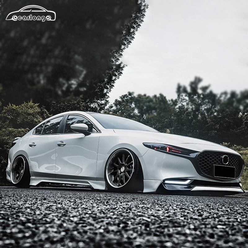 High Quality Original ABS material Car Body kits For Mazda 3 Axela 2020 Front lip Rear lip Side skirts