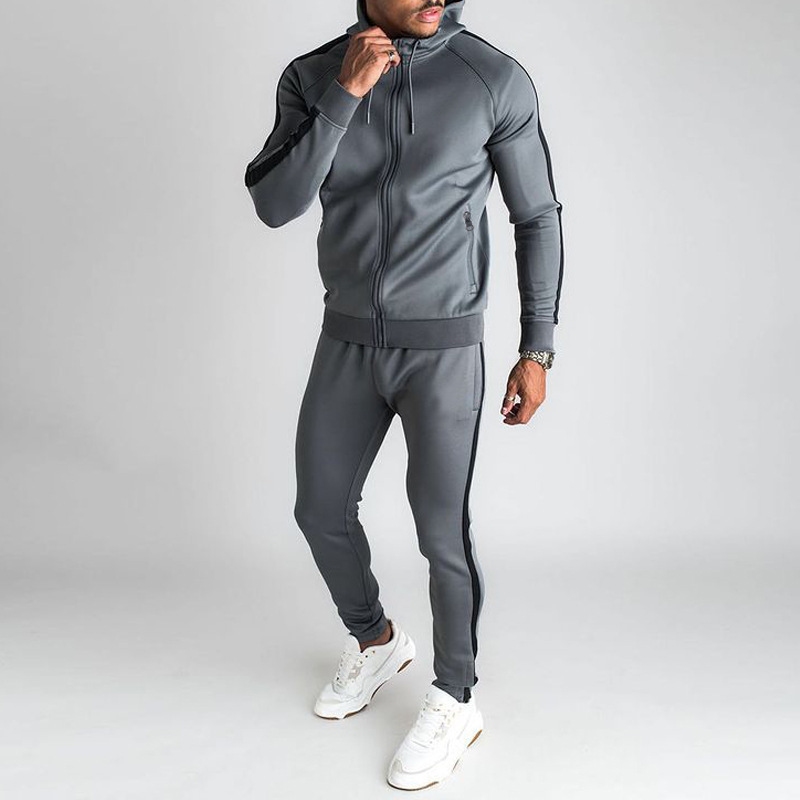 S116 New 2024 Streetwear Winter Joggers Set Sweatpants two piece track suit jogging set plus size men's sets tracksuit for men