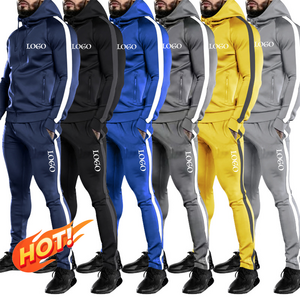 S116 New 2024 Streetwear Winter Joggers Set Sweatpants two piece track suit jogging set plus size men's sets tracksuit for men