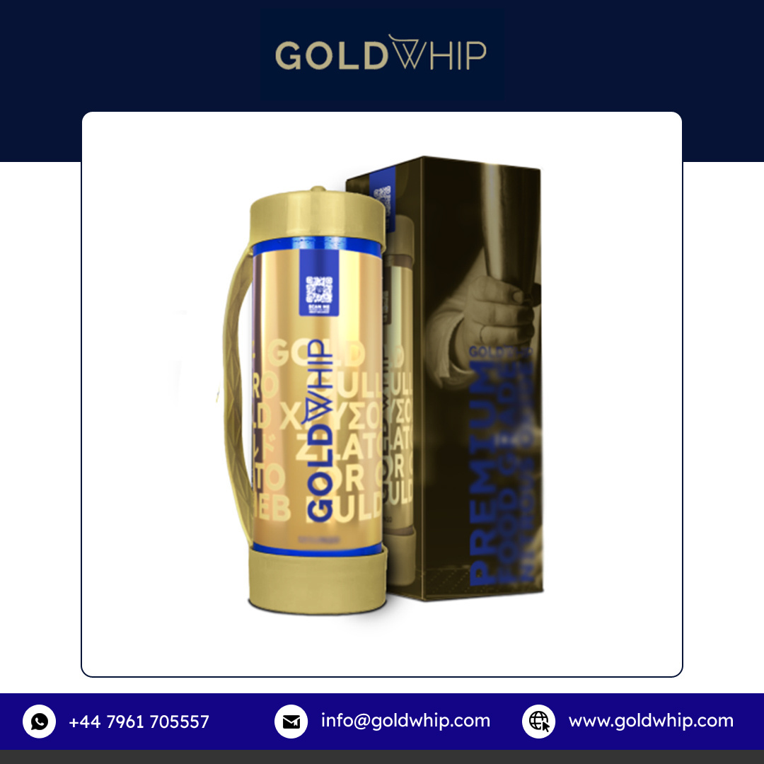 Experience Whipped Cream Mastery with Lowest Price 2000g Gold Maxi Steel Cream Charger Available in Bulk