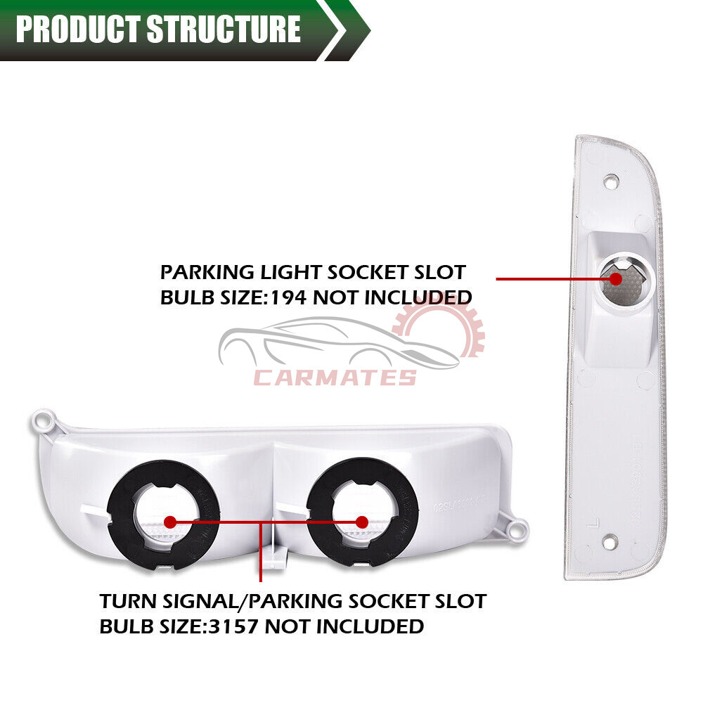 Front Bumper Signal Lights For 1997-2001 Jeep Cherokee XJ led fog/driving lights light housing Fog lamp