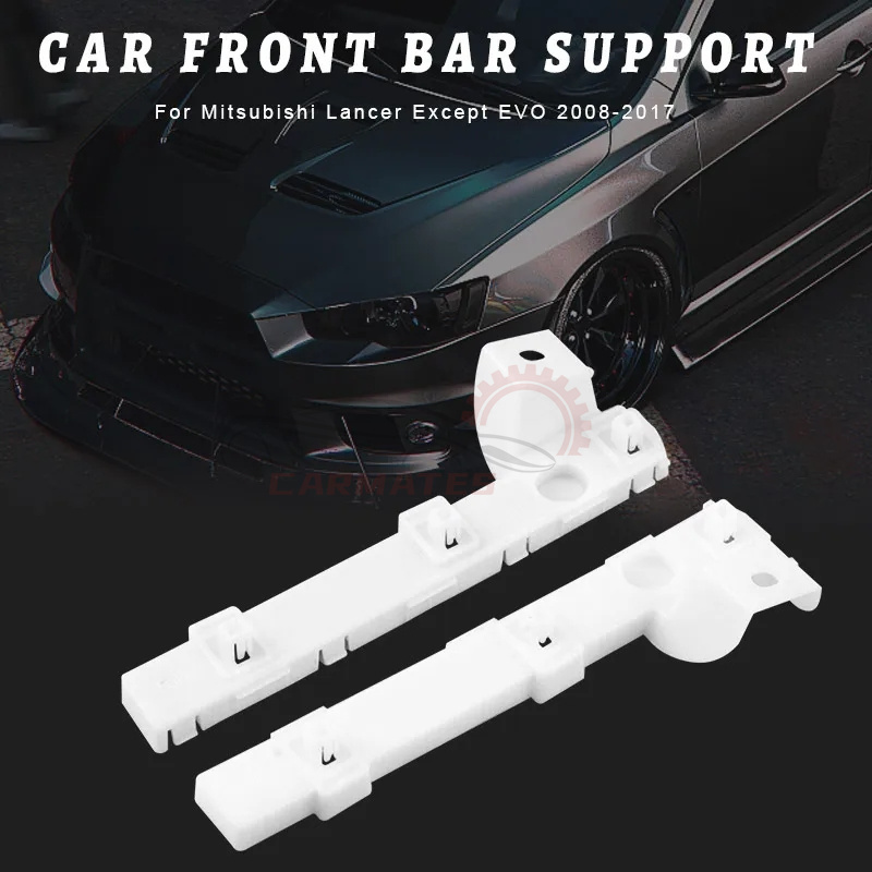 Front Bumper Side Bracket For Mitsubishi Lancer Except EVO 2008-2017 6400A403 6400A404 Pair White Bumper