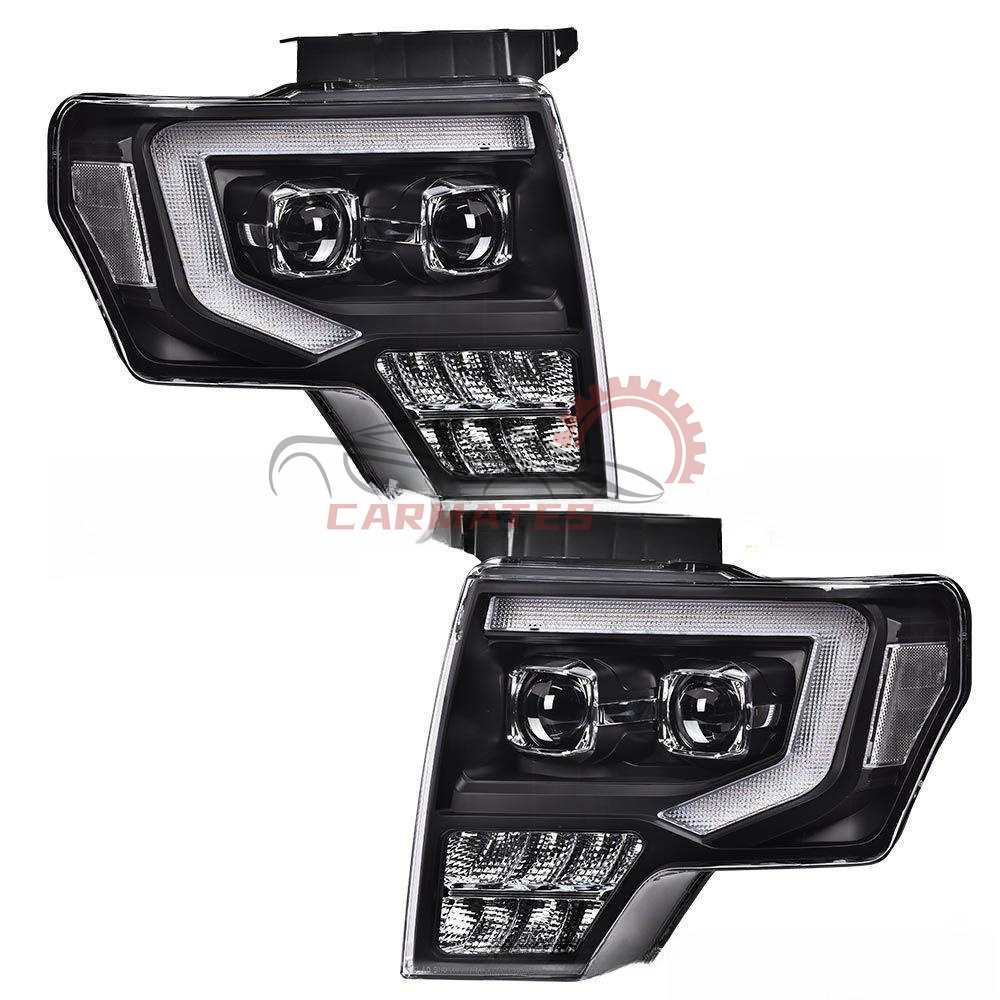 Headlight For 2009-2014 Ford F-150 f150 headlamp DRL daytime running light led fog/driving lights auto lighting systems