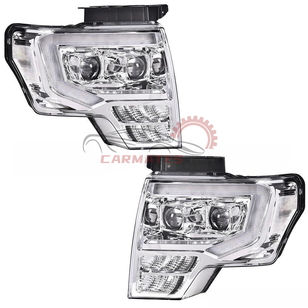 Headlight For 2009-2014 Ford F-150 f150 headlamp DRL daytime running light led fog/driving lights auto lighting systems