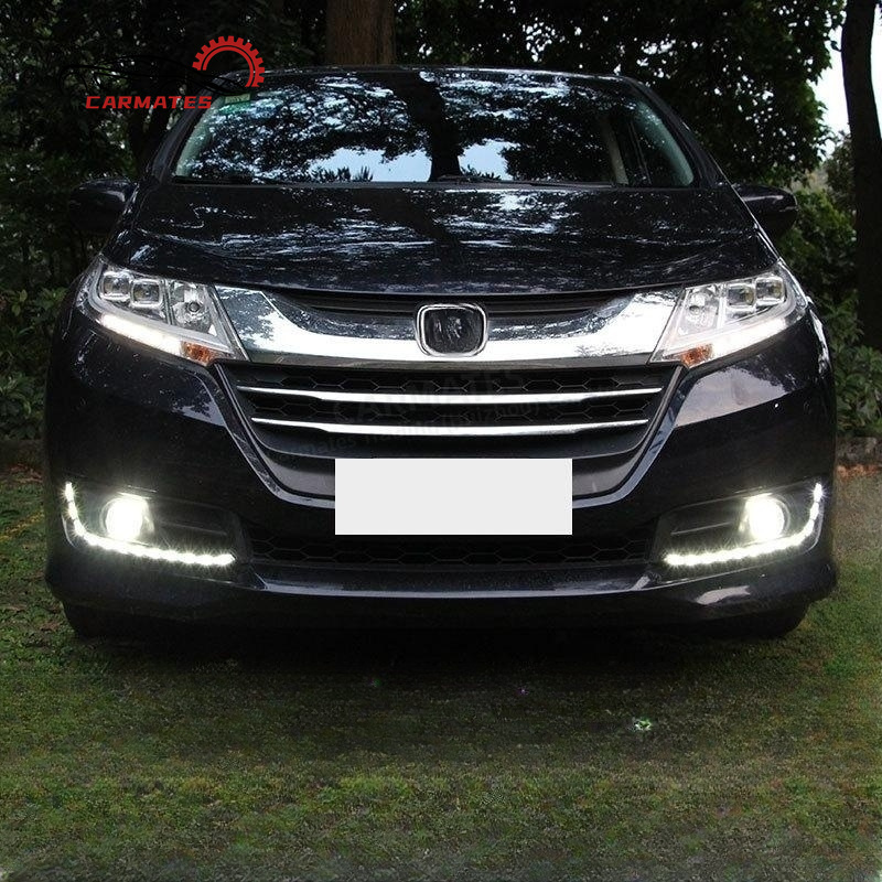 CARMATES Hot Selling Products 2023 LED DRL Headlights Daytime Running Lights Fog Lights For Honda Odyssey 2014 2015 2016