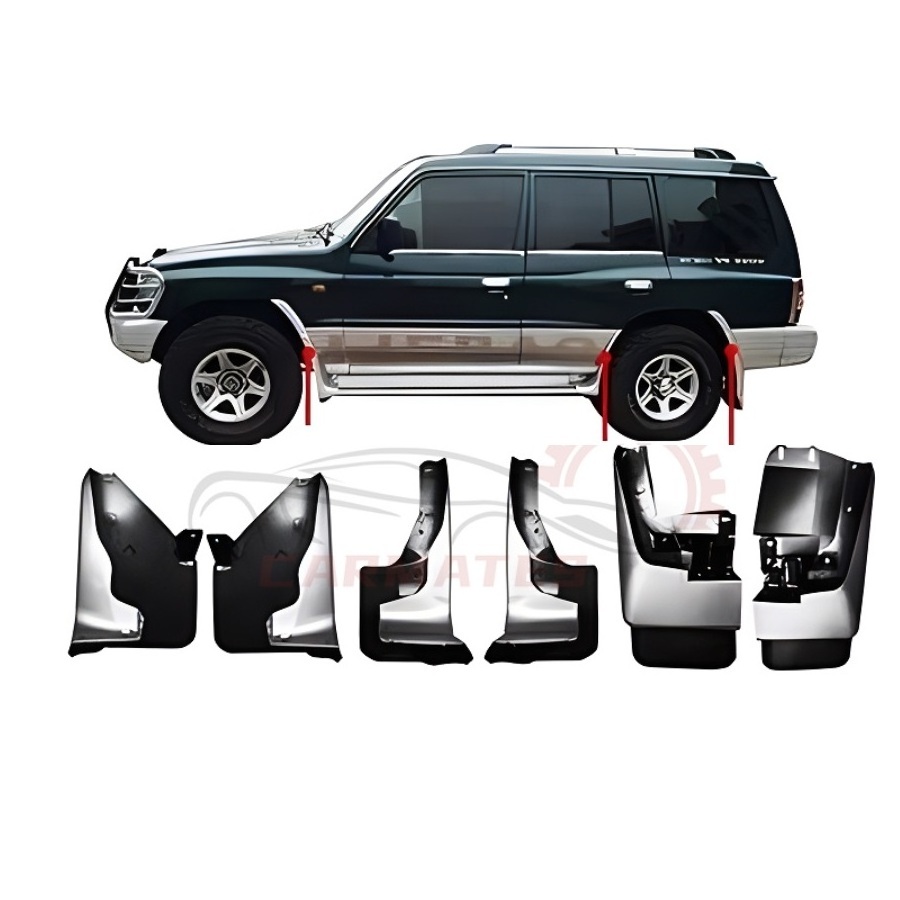 Mud Flap For Mitsubishi Pajero II 1998-2004 V33 Front Rear Molded Car Mud Flaps Mudflaps Splash Guards Mudguards Fender