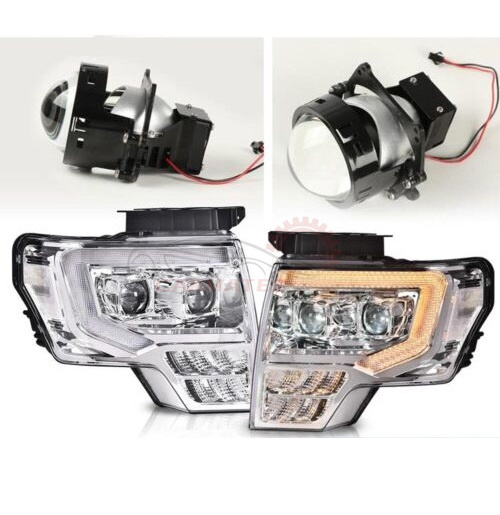 Headlight For 2009-2014 Ford F-150 f150 headlamp DRL daytime running light led fog/driving lights auto lighting systems