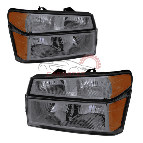 Headlights Bumper HeadLamps For 2004-2012 GMC Canyon Chevy Colorado Chrome Trim auto lighting systems