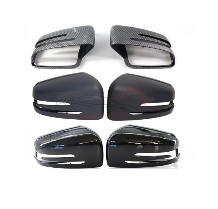 Rearview Mirror Cover Glossy Cover Rear View Mirror Shells Cap A2128100464 for Mercedes-Benz S E C Class W212 W204 W221 09-13