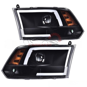 LED Headlight For 2009-2018 Dodge Ram 1500 2500 3500 Chrome DRL LED car accessories daytime running light