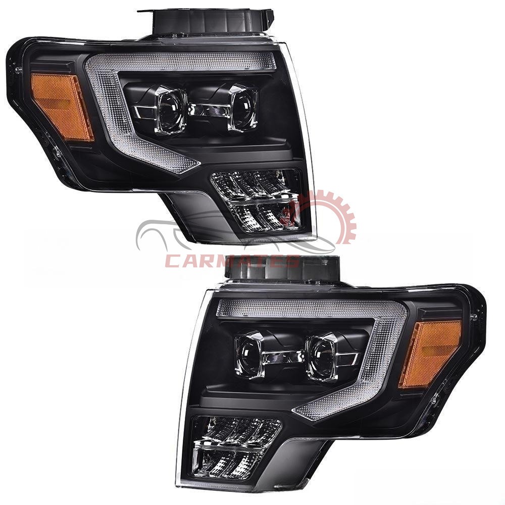 Headlight For 2009-2014 Ford F-150 f150 headlamp DRL daytime running light led fog/driving lights auto lighting systems