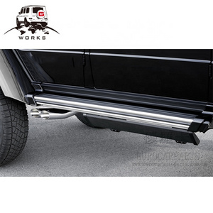 2019year~G class W464 G63 G350 G500 G550 stainless iron electric side Step  (long) with metal plate side steps sidesteps