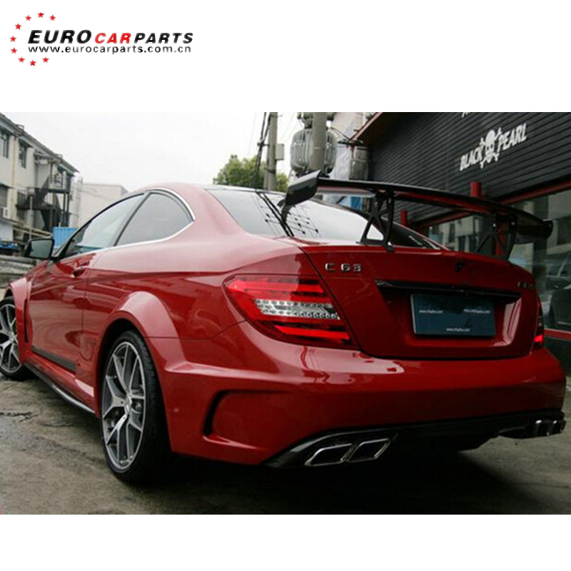 High Quality C63 black series body kits fit for W204 C63 2011year to wide body kits  auto body systems