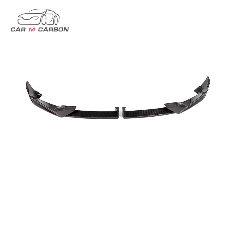 2023Year Carbon Fiber Car Front Lip X5 G05 MP Style Front Bumper Splitters For G05 LCI MT Upgrade MP Front Corner Lips Black Lip