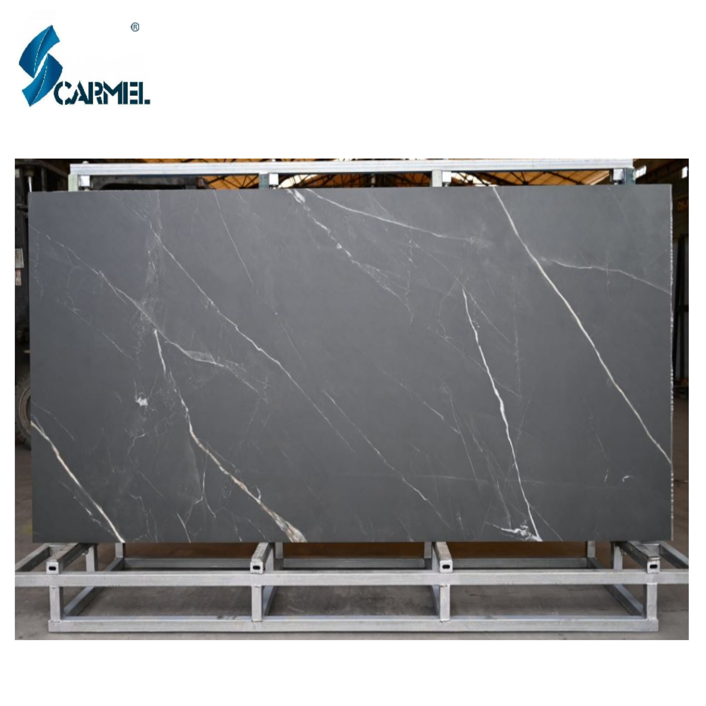 CARMEL STONE Porcelain Slab Stone Marble Surface 1200x2700 Dark Grey Floor Marble Interior Flooring Tiles Sintered Stone