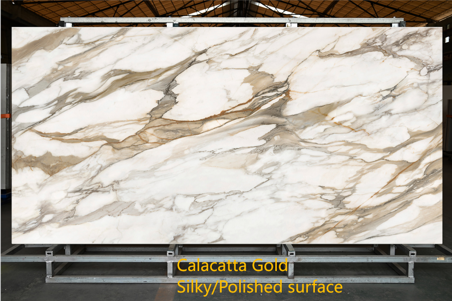 Silky Surface Arabescato Violet Stone Tiles Engineered Large Porcelain Slab Calacatta Gold Sintered Stone Slab