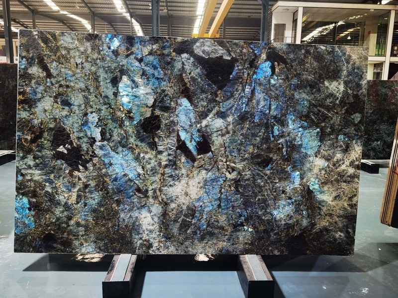 CARMEL STONE Luxury Stone Brazil Blue Emerald Granite Blue Marble For Hotel Wall Bar Countertop Emerald Blue Granite