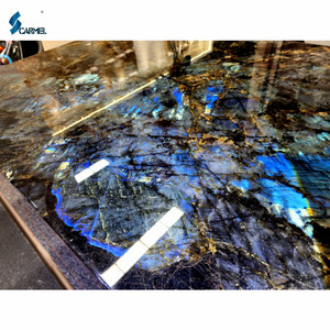 New Arrival Decorative Stone Slab Blue Emerald Granite Labradorite Blue Granite For Interior Wall Floor Slabs and Tiles