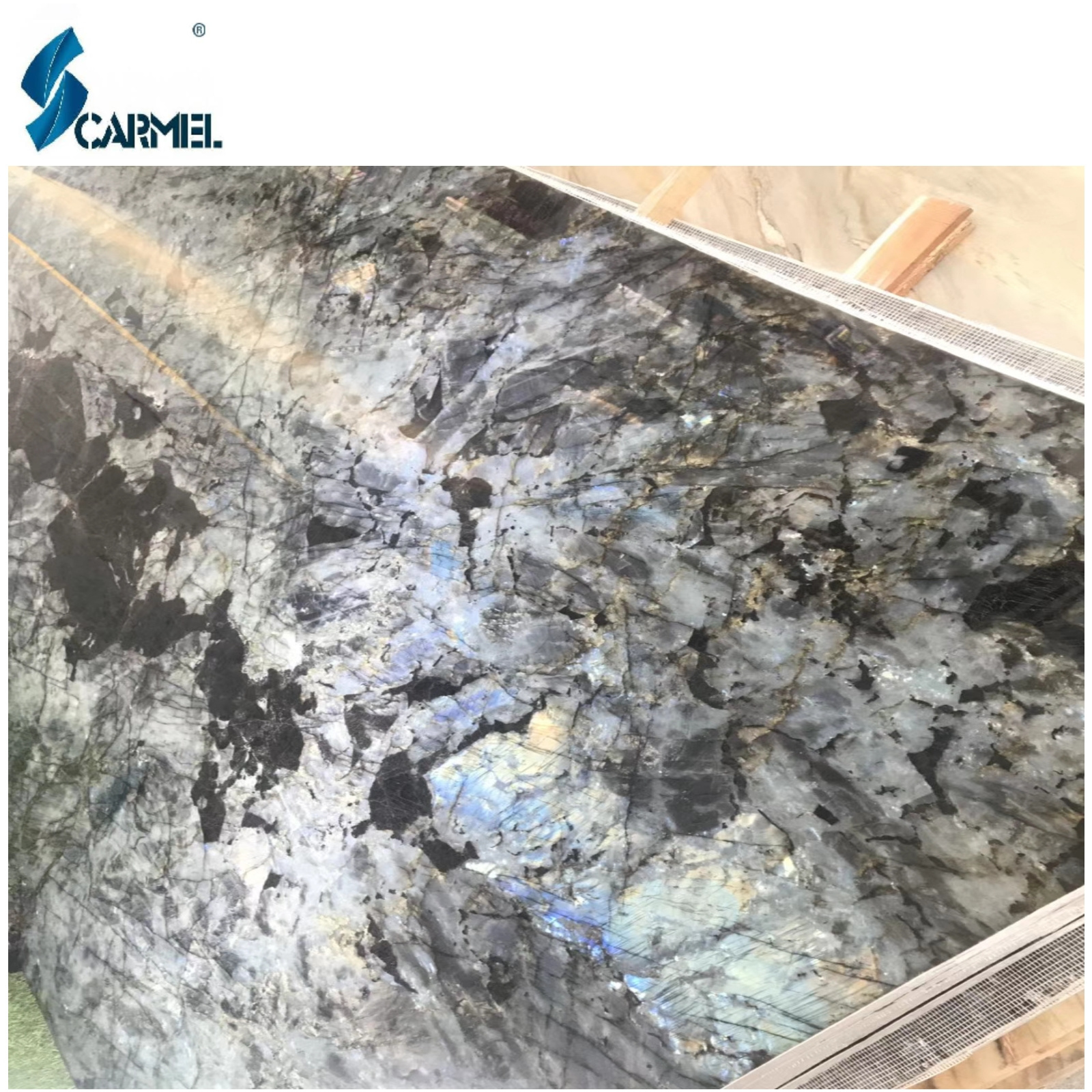 High Quality Marble Granite Slab Natural Polished Black Blue Emerald Pearl Granite Price For Kitchen Design